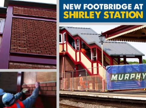New £1.5 Million Footbridge at Shirley Station