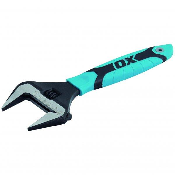 Ox 10" Pro Ex-Wide Jaw Adjustable Wrench