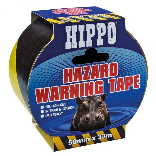 Hippo Hazard Warning Tape 50mm x 33m