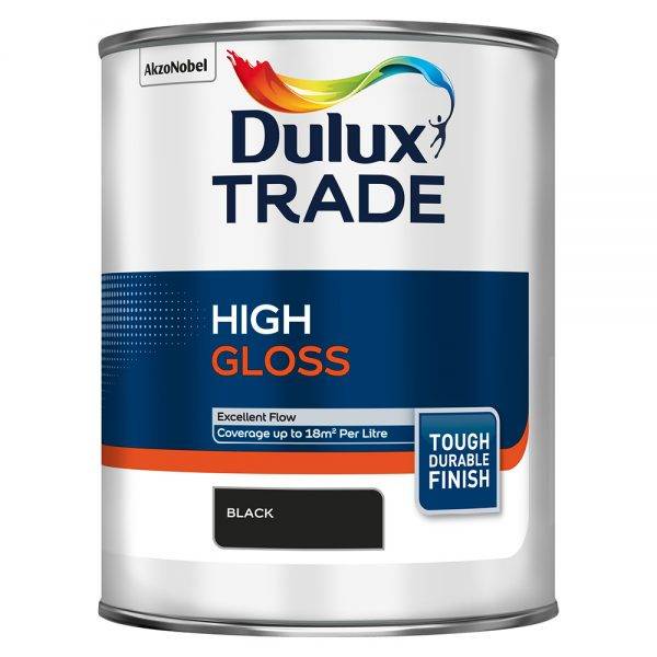 Dulux Trade High Gloss Black 1L