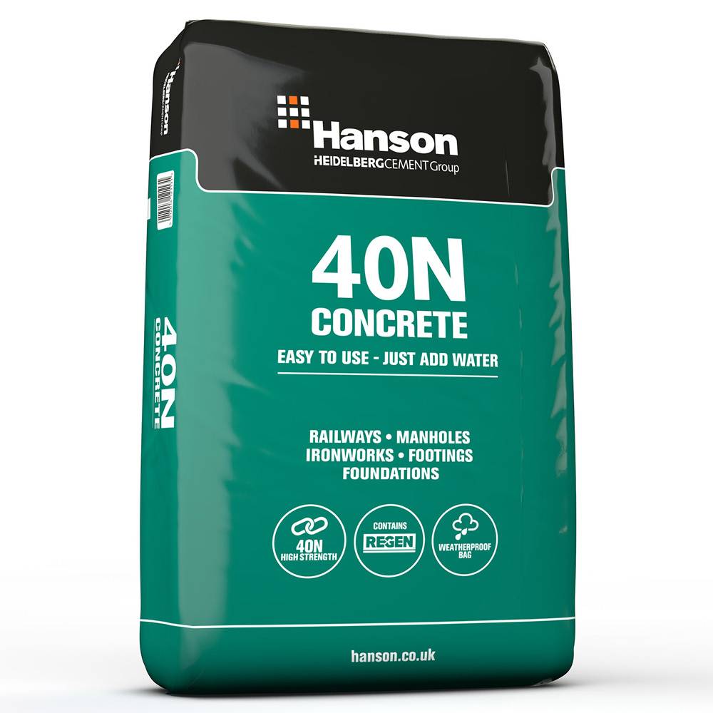 Buy Hanson Maxipack 40n Concrete 25kg, Cement Product suppliers UK - Eh