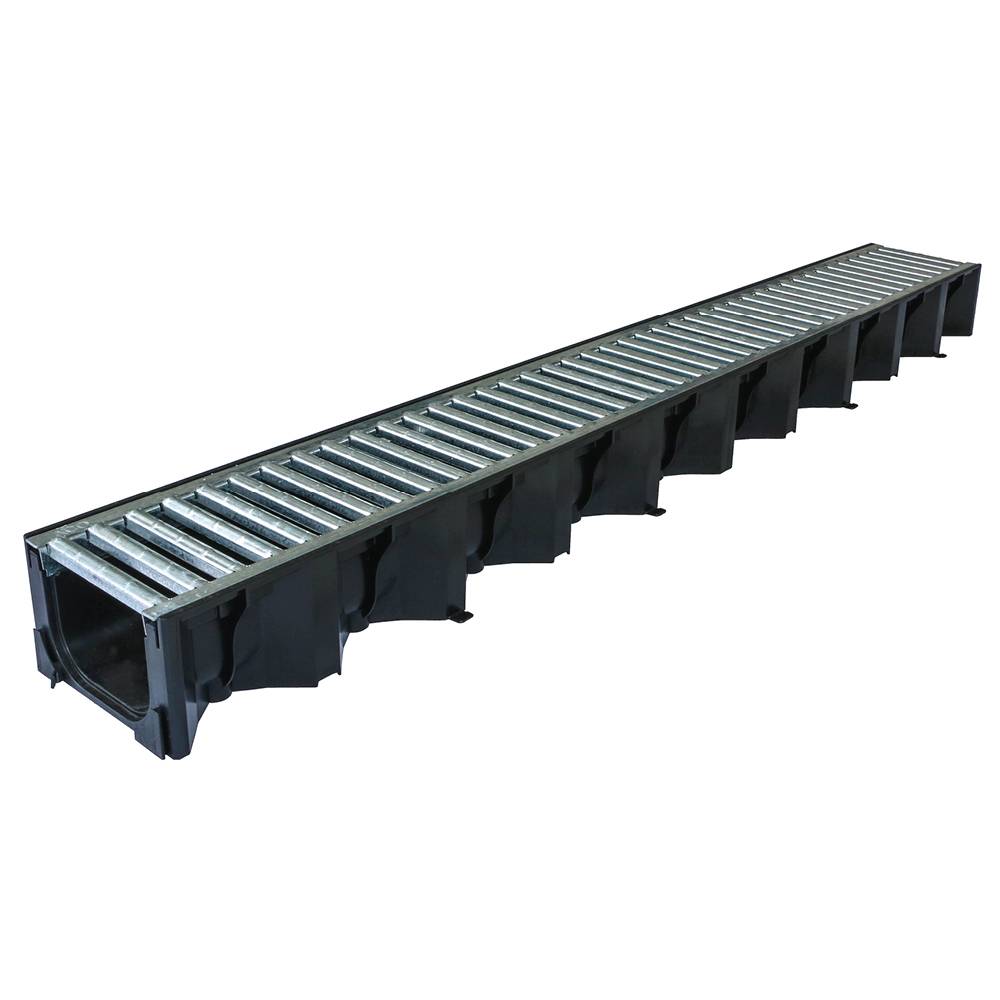 Aco 1000mm Hexdrain Channel with Galvanised Steel Grating