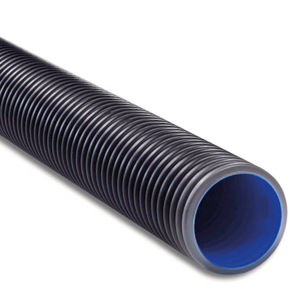 Polypipe 300mm x 6m Ridgidrain Plain Ended Unperforated Pipe
