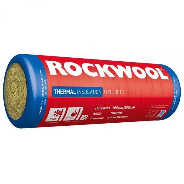 Rockwool A1 Non-Combustible Thermal Roll 100mm, 6.6m2 pack
