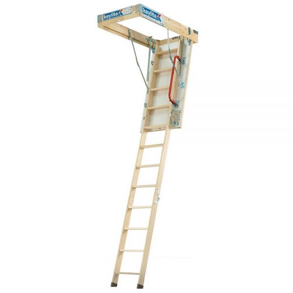Keylite Timber Loft Ladder 1200 x 2800mm 600mm