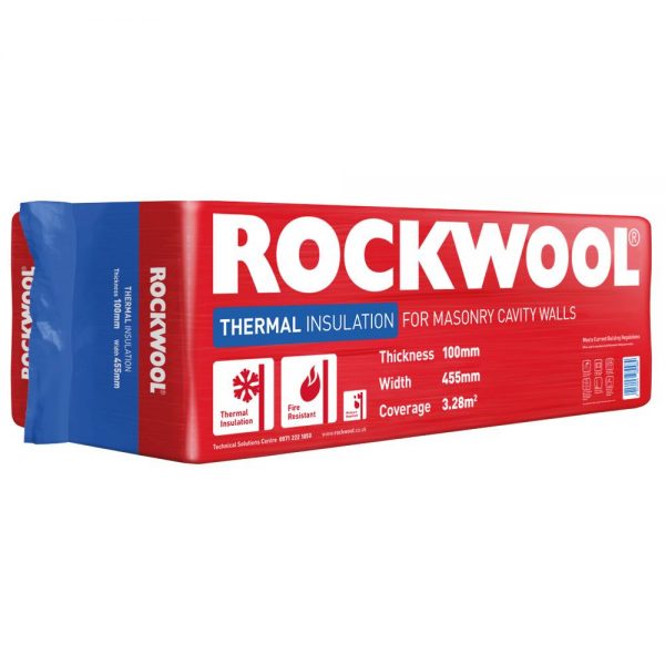 Rockwool 100mm Thermal Cavity Insulation 3.28m²/pack